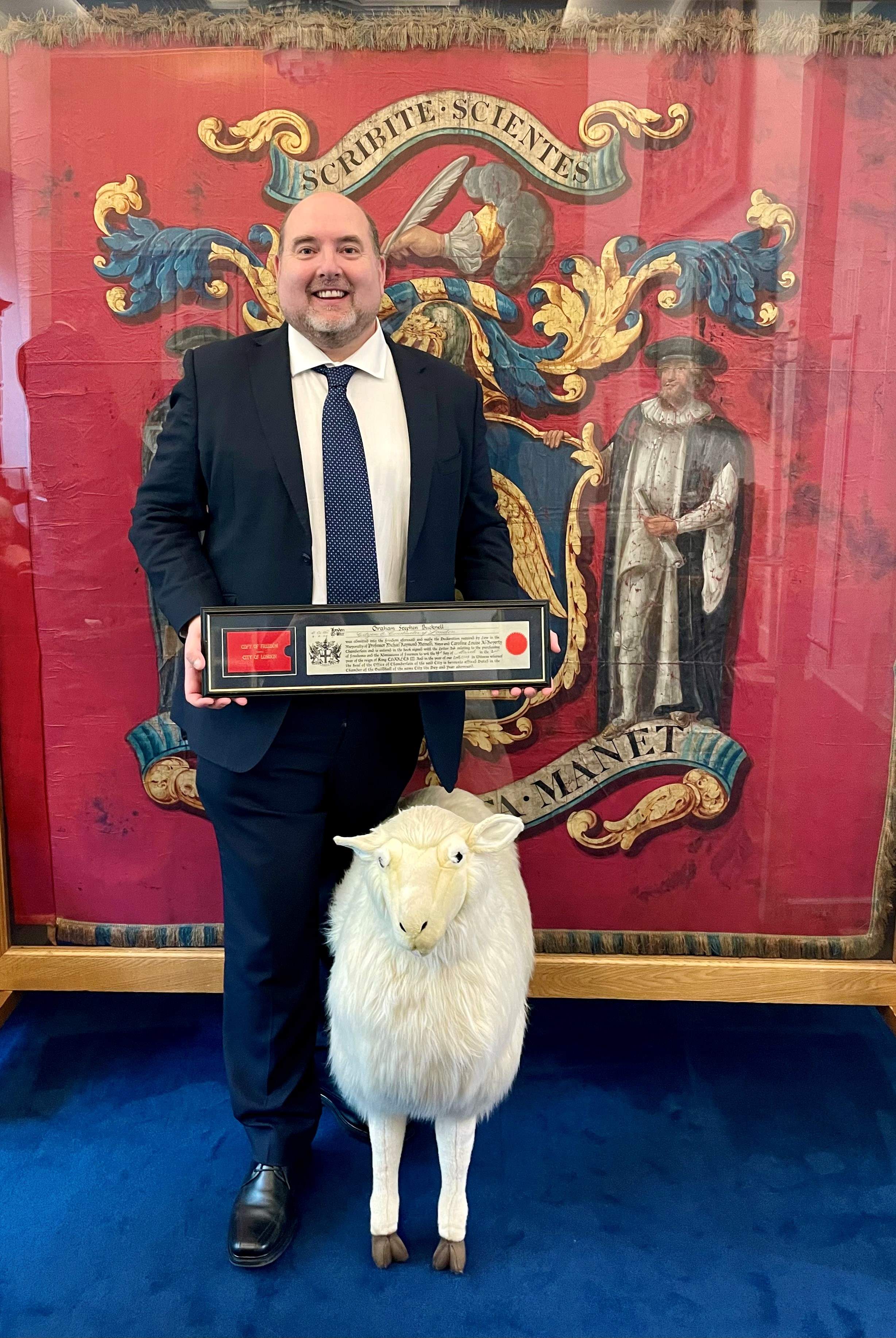 Exciting News: Cognition's Construction Director, Graham Bucknell, now has the Freedom of the City of London!